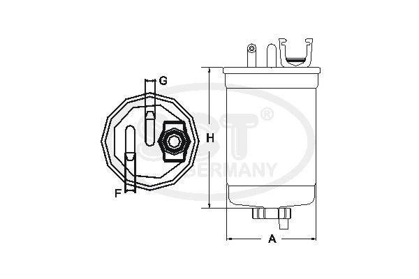 SCT GERMANY kuro filtras ST 325